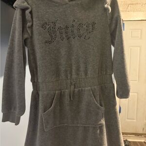 Juicy Couture Heather Gray Hooded Dress